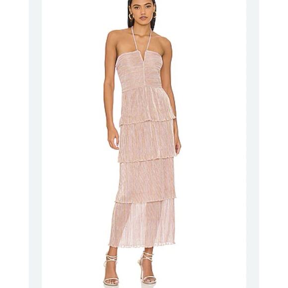 SAYLOR Rhonda Midi Dress in Blush Size L - Picture 1 of 11